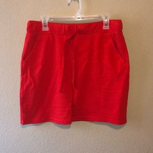 NWOT Loft Jersey Red Skirt